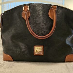 Dooney & Bourke Black and Brown Handbag